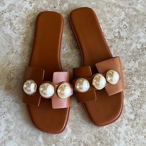 Pearl Accent Sandals
